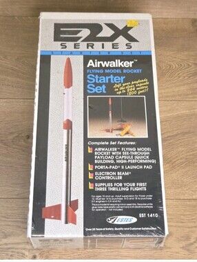 Estes E2X Airwalker Flying Model Rocket Set #1410 New